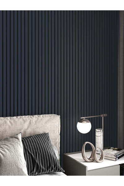 VERA DEKOR Vera 60x275 Cm Antrasitgri Plus Akustik Duvar Paneli / Mdf /4 Mm Keçe/ 9mm Çıta