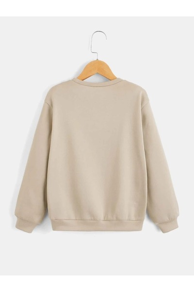 LePold Σετ 3 κλωστών επάνω μπεζ κάτω μπεζ Λος Άντζελες με στάμπα για κορίτσια/αγόρια Oversize Sweatsihrt & Φούτερ