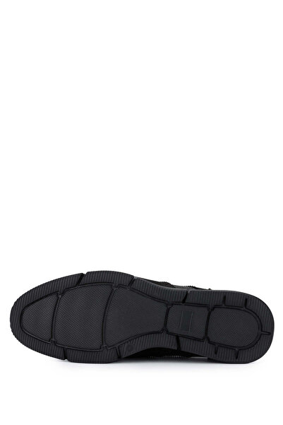 Tamer Tanca Мъжки черни велурени мокасини от естествена кожа