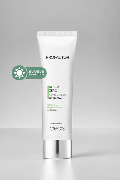 Cre'ars Profactor Waterproof Sunscreen with Matte Finish - Sebum Zero Spf50+/Pa++++