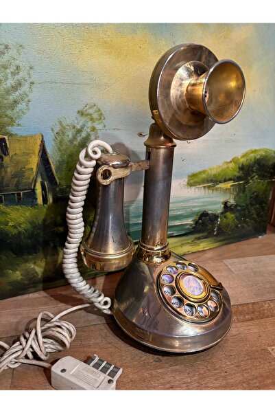 tayfuntufan antika koleksiyon 31 cm boyunda japon malı leylek telefon