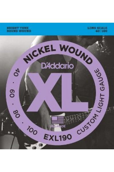Daddario Exl190 Nickel Long Scale Bass Guitar String Set - 40-100