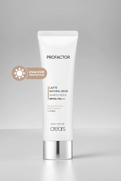 Cre'ars Colored Concealer Sunscreen - Cre'Ars Profactor Latte Spf50+/Pa++++ (Natural Beige)