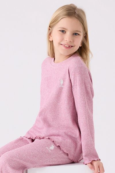U.S. Polo Assn. Girl's Purple Pajama Set 50299773 -Vr038