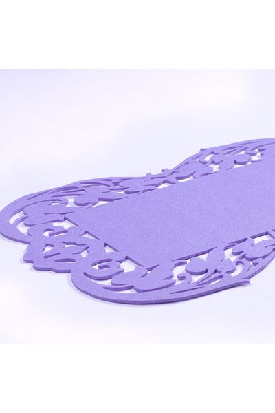 Bimotif Serviciu American Pâslă Liliac, Floare - 27x44 Cm 1 Buc