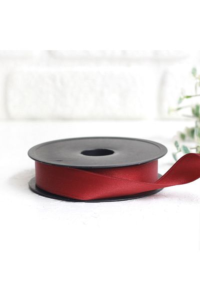 Bimotif Claret Red Satin Ribbon, 25 Mm 10 Meters