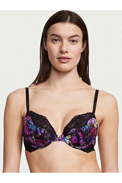 Victoria's Secret Işıltılı Askılı Dantel Şeritli Push-Up Sütyen