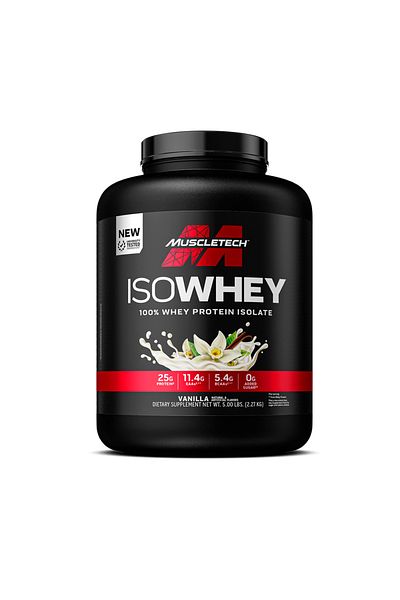 MUSCLETECH Isowhey, Vanilla, 5 LB