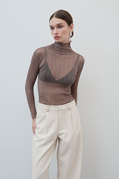 VATKALI Shiny transparan bluz - Premium Collection