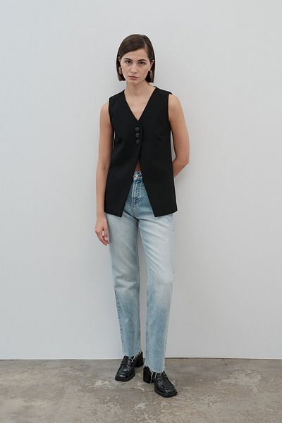 VATKALI Body-Fitting Buttoned Vest