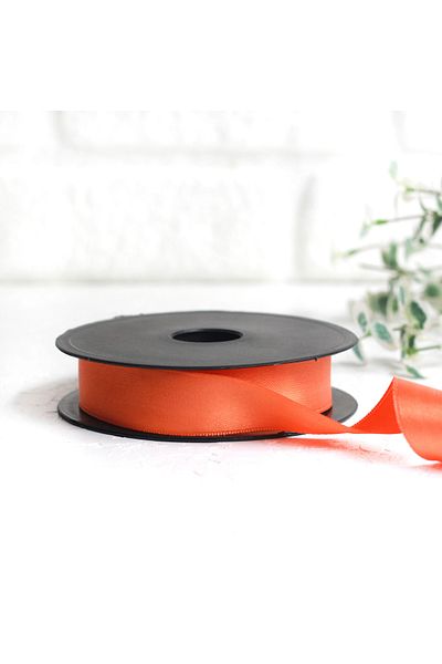 Bimotif Orange Satin Ribbon, 25 Mm 10 Meters