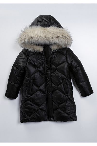 Midimod Gold Girl's Hooded Coat Water and Cold Sensitive
