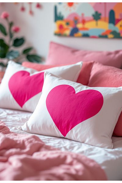 Helen George Besties Heart Pillow Cases