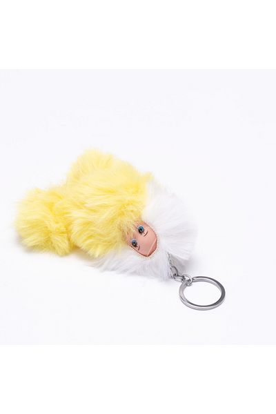 Bimotif Yellow Plush Doll Keychain