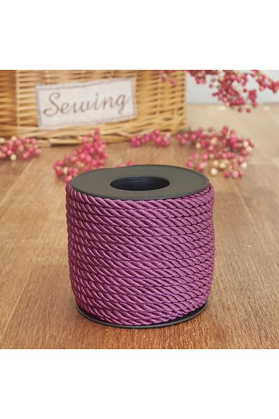 Bimotif Purple cord ribbon, 4 mm 5 meters