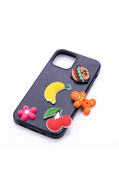 Bimotif Yapışkanlı telefon kılıfı arkası süsü, renkli meyveler