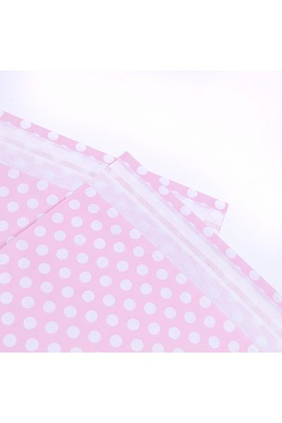 Bimotif Συσκευασία δώρου Pink White Polka Dot, 25x30 cm 5 τεμάχια