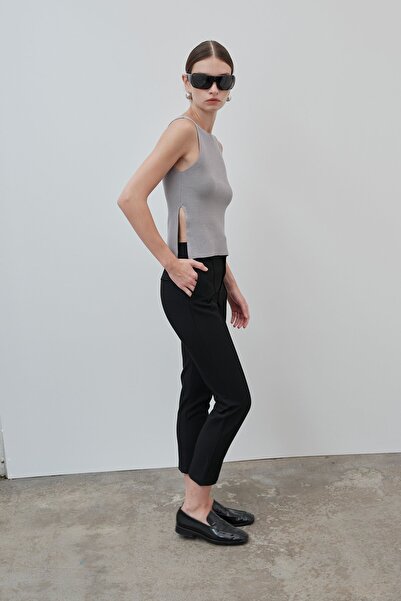 VATKALI Slit Knitwear Blouse - Premium Collection