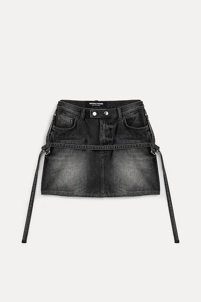 VATKALI Designer Denim Mini Skirt
