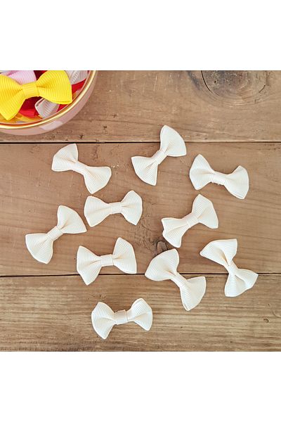 Bimotif Φιόγκος κρέμα γκρο, 4 cm 6 τεμάχια