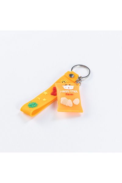 Bimotif Orange Candy Silicone Keychain - Colorful