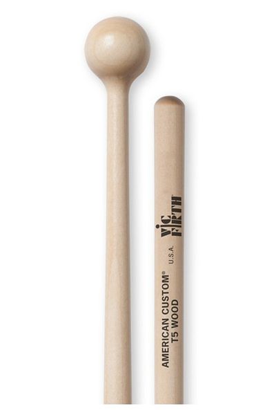 Vicfirth-4c Vıcfırth Vt5 Baguette(Pair)Tamper Mallet, Maple Wood, Special Effect Baguette(Pair)Tamper Mallet Maple Wood