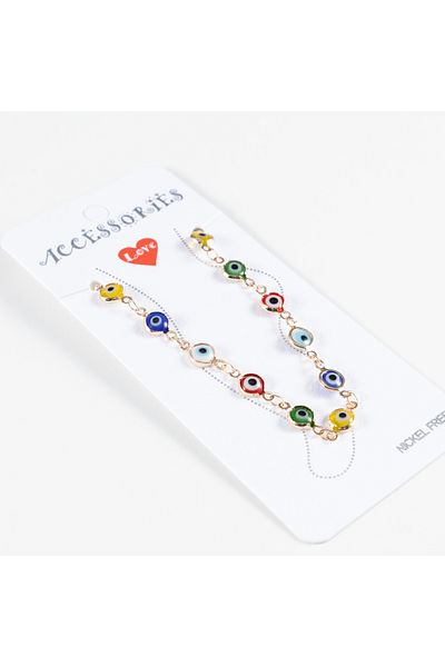Bimotif Colorful Evil Eye Anklet Set