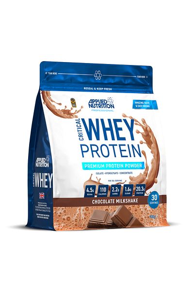 applied nutrition Critical Whey Blend, Chocolate Milkshake, 900 Gm