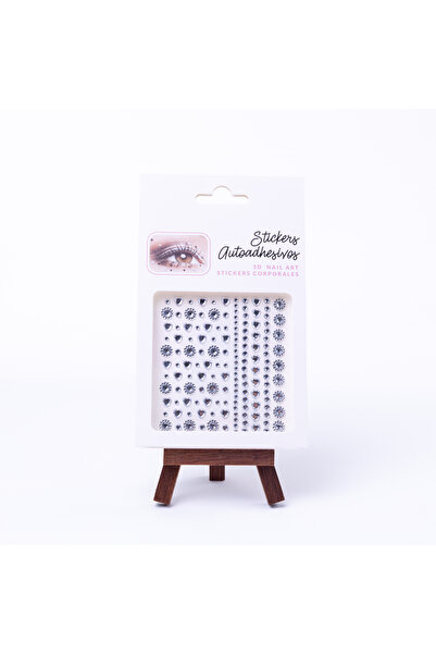 Bimotif Yuvarlak, Kalpli Ve Karışık Biçimli Yüz Ve Vücut Stickerı Makyaj Taşı...