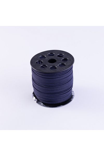 Bimotif Διακοσμητικό σουέτ σχοινί Navy Blue, 3mm 10 μέτρα