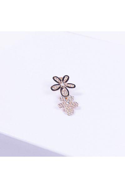 Bimotif Jewelled metal buckle