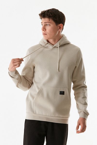 Fulla Moda Βασικό φούτερ με κουκούλα καγκουρό