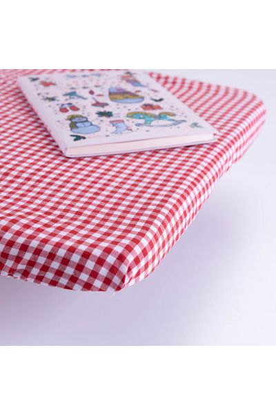 Bimotif Red 140X100 cm Teacher Tablecloth - Elastic Free