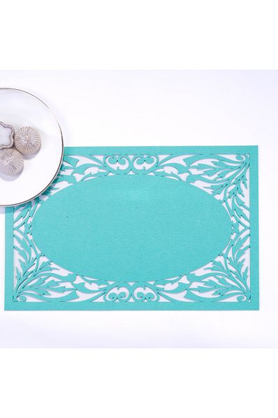 Bimotif Τσόχα αμερικάνικη σέρβις, τιρκουάζ, 29x45 cm 2 τεμ
