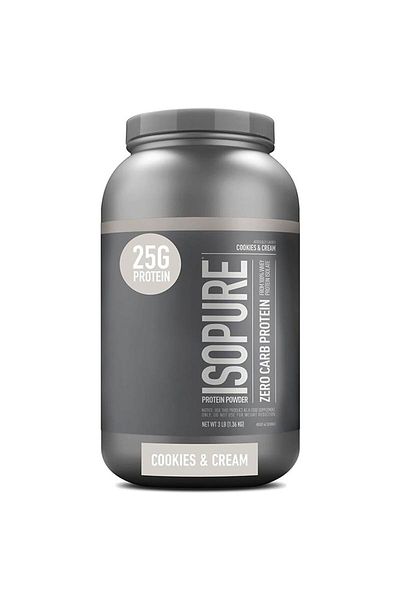 Nature's Best بروتين Isopure Zero Carb، بنكهة الكوكيز والكريمة، 3 رطل