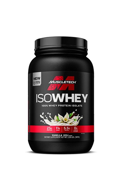 MUSCLETECH Isowhey, Vanilla, 2 LB