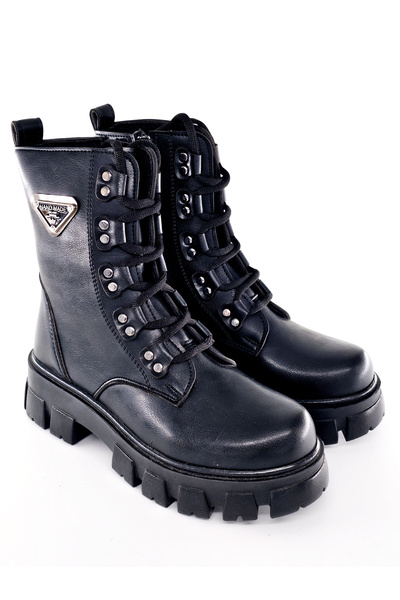 Julshen Γυναικείες μπότες-μποτάκια με κέντημα Arma