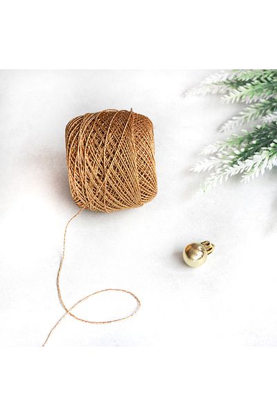 Bimotif Decorative Thin Glitter Rope, Gold 50 gr