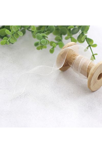 Bimotif Κορδέλα Organza, 20 Yards Cream