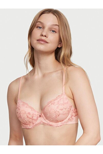Victoria's Secret Hafif Dolgu Destekli Dantel Kaplı Demi Sütyen