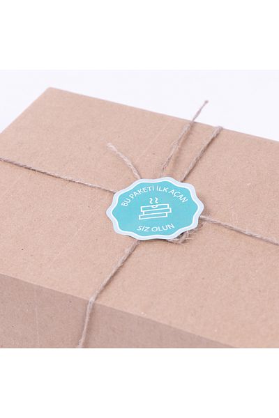 Bimotif Sticker, Be Your First Opening This Pack, Mint, 6 cm 12 Pieces