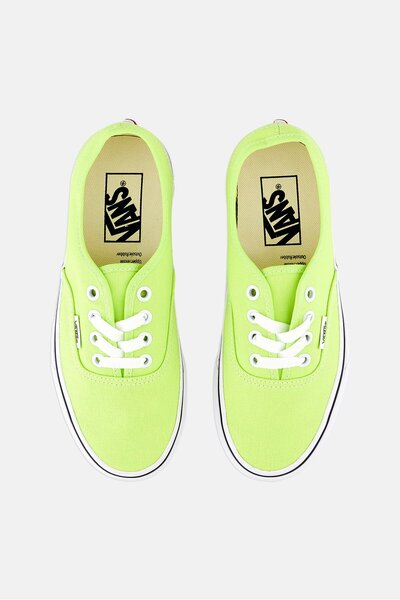 Vans Kids Boy Authentic Lace Up Shoes, Lime Green