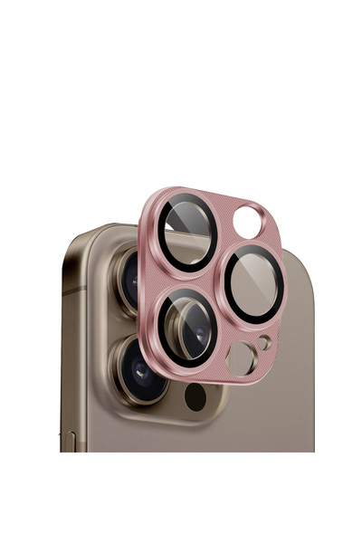 Microcase Iphone 16 Pro/ 16 Pro Max Kamera Camı Lens Koruyucu Halka Set - Al3130