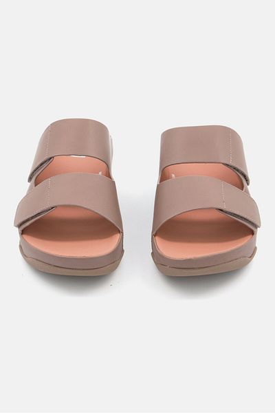 Fitflop Women Shuv Adjustable Two-bar Leather Sandals, Minky Grey
