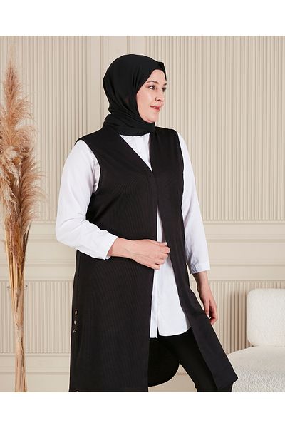 Ferace Large Size Long Vest - Women's All Seasons