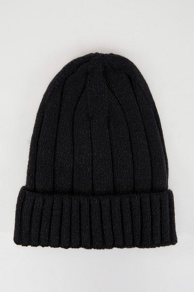 DeFacto Gerippte Basic-Strickmütze für Herren C7139ax24wn