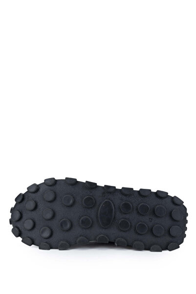 Tamer Tanca Men's Leather & Textile Black Sneakers & Sports Shoes