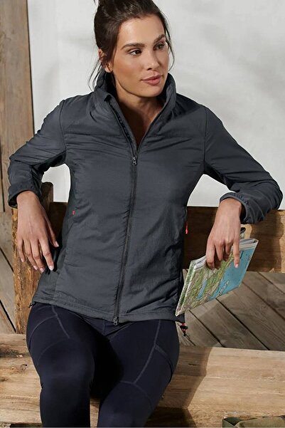 Tchibo سترة نسائية هجينة متينة عالية الأداء، لون أسود فحمي