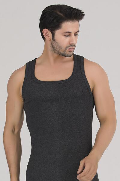 Sensu Чоловічі футболки Ribana з трикотажу - 2 шт. в упаковці, антрацитовий Eat7005