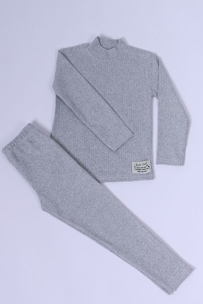 HÇM Solid Color Bottom-Top Suit for Girl - Throat Detail D18